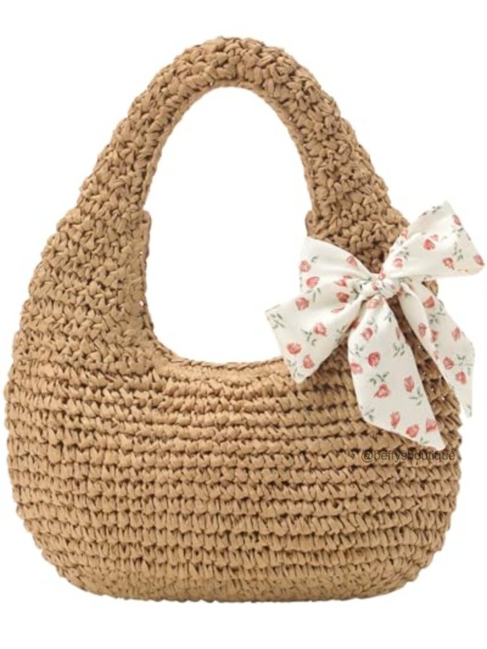 Handmade Straw Clutch Beach Bag Zip Closure Tote Lightweight